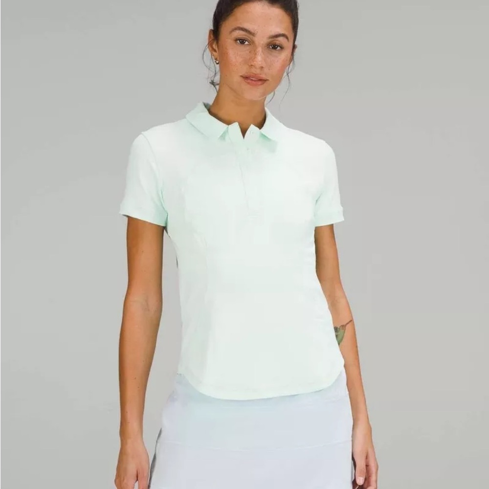 Lululemon golf & tennis polo tee, size 6, light mint green